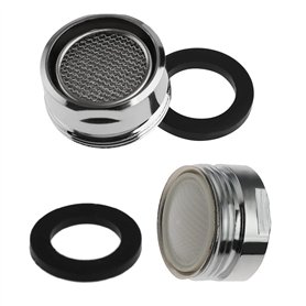 Lot de 2 aérateurs de robinet de rechange pour robinet d'évier de cuisine ou de salle de bain (NPT mâle 22 mm)