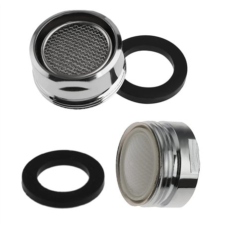 Lot de 2 aérateurs de robinet de rechange pour robinet d'évier de cuisine ou de salle de bain (NPT mâle 22 mm)