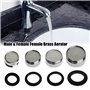 Lot de 2 aérateurs de robinet de rechange pour robinet d'évier de cuisine ou de salle de bain (NPT mâle 22 mm)