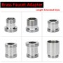 Lot de 2 adaptateurs de robinet en laiton, 22 mm mâle vers filetage NPT mâle 21 mm, connecteur aérateur de robinet pour aérateur