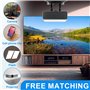 leyomgamz Support Videoprojecteur Mural, Support Projecteur Réglable Rotation à 360°, Supports Retroprojecteur en Métal avec Ada
