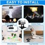 leyomgamz Support Videoprojecteur Mural, Support Projecteur Réglable Rotation à 360°, Supports Retroprojecteur en Métal avec Ada