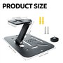 jinminamz Support De Projecteur，Surface De La Table Support Projecteur Mini Multifonctionnel avec Interface à Vis 1/4 Pouces Con