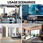 jinminamz Support De Projecteur，Surface De La Table Support Projecteur Mini Multifonctionnel avec Interface à Vis 1/4 Pouces Con