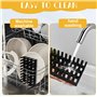 Grille Air Fryer, Moule Air Fryer, Usage GéNéRal Air Fryer Accessoires, Plat Silicone Air Fryer pour Cuire Le Bacon, Les Hot-Dog
