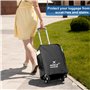 Housse Valise Protection, Protege Valises de Voyage Soute, Bagages Couverture Valise avec Poche, Poussière Housses de Protecteur
