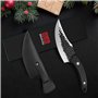 SHAN ZU Couteau de Chef avec Gaine en Cuir, Couteau de Cuisine Désosser en Acier à Haute Teneur en Carbone et Poignée étanche G1