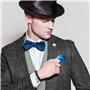 COOLMAN Bijoux Hommes Bracelets Acier Inoxydable Bleu Noir Réglable 16,5-23 cm (avec boîte cadeau de marque), 17 centimeters, Ac