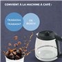 Lichtblau Verseuse en verre anthracite pour machine à café TKA6A Bosch I Verseuse de rechange pour TKA6A044 & TKA6A047 I Pour ma