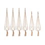 Cintre pour Plantes 6 Pièces Panier Suspendu de Pot de Plantes Cintre de Plante de Support de Pot de Fleur Fait à la Main pour L