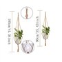 Cintre pour Plantes 6 Pièces Panier Suspendu de Pot de Plantes Cintre de Plante de Support de Pot de Fleur Fait à la Main pour L