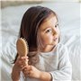 Green Sprouts Brosse d'apprentissage + peigne | Brosse d'apprentissage super douce pour les cheveux épais ou bouclés | Bois natu