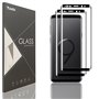 Tzstz 2 Pièces Verre Trempé pour Samsung Galaxy S9 Plus/S9+ Protection Écran ，3D Couverture Complète Film de Protection，Sans Bul