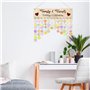 YHSKJCD Calendrier en Bois, En Bois D’anniversaire Rappel Calendrier, Plaque d'anniversaire pour Cadeau de Bricolage, Décoration