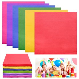 WSAMJIN Serviettes en Papier Colorées
