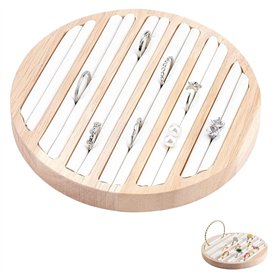 YANGWEN Plateau Présentoir Bijoux en Bois