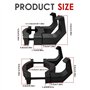 2 Pièces Crochet pour Scooter Électrique, Double Crochet Avant Multifonction Noir - Accessoire Universel pour Trottinette Électr