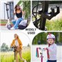 2 Pièces Crochet pour Scooter Électrique, Double Crochet Avant Multifonction Noir - Accessoire Universel pour Trottinette Électr