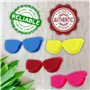 SPORTS WORLD VISION 6PC Étui à lentilles de Contact Style Lunettes | Étui à lentilles de Contact Plat et Rabattable Optishade | 