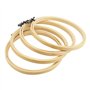 MANCHAP Lot de 20 cercles à broder réglables de 15 cm pour travaux manuels