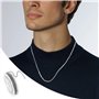 Chaîne à billes en acier inoxydable argenté de 5 m - Avec 20 connecteurs de chaîne à billes - Chaîne à perles de 2 mm - Avec con
