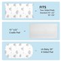 Lot de 2 housses de matelas à langer flexibles pour matelas à langer pour bébé