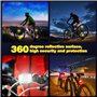 Tatxmalv Réflecteurs de Vélo pour, 6 Pièces Catadioptres de Roue Velo, Durable et Facile à Nettoyer, Réflecteur de Vélo en Plast