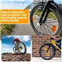 Tatxmalv Réflecteurs de Vélo pour, 6 Pièces Catadioptres de Roue Velo, Durable et Facile à Nettoyer, Réflecteur de Vélo en Plast