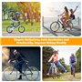 Tatxmalv Réflecteurs de Vélo pour, 6 Pièces Catadioptres de Roue Velo, Durable et Facile à Nettoyer, Réflecteur de Vélo en Plast