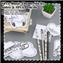 8PCS Notes Autocollantes Thème Musical Sticky Notes avec 4PCS Crayons Notes de Musique, Bloc-Notes à Thème Musical HB Standard C