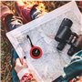 Ziyonix 6 Pièces Boussole Enfant, Multifonction Mousqueton Mini Mousqueton Boussole Survie pour Sports de Plein air Navigation C