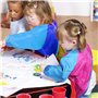 Blouse Peinture Enfant 2Pcs, Tabliers de Peinture pour Enfants 5-8 Ans Imperméables Blouse peinture avec Longues Manches et 3 Po