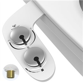 Toilette Japonaise - Bidet toilette WC Bidet Pulvérisateur Bidet Abattant WC double buses rétractables autonettoyantes - Nettoya