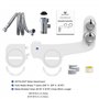 Toilette Japonaise - Bidet toilette WC Bidet Pulvérisateur Bidet Abattant WC double buses rétractables autonettoyantes - Nettoya