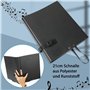 Eyoloty Dossier de musique, dossier de chœur, dossier de chant pour partitions jusqu'à DIN A4, cuir synthétique avec dragonne et