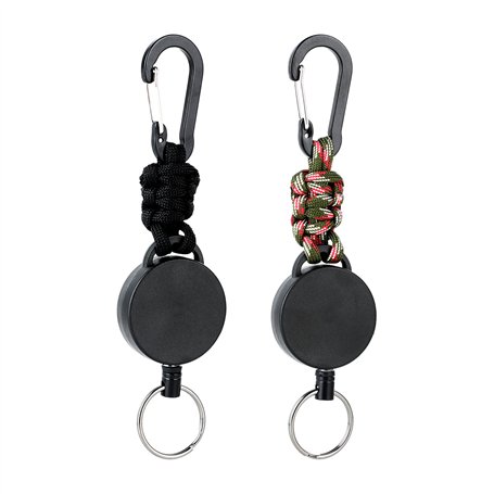 Lot de 2 porte-clés rétractable