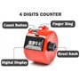 Hitopin Compteur Manuel Mécanique, 8PCS Compteur à Cliquer 4 Chiffres, Compteur Manuel en Métal, Clicker pour Compter, pour Spor