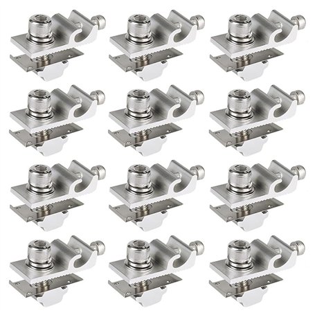 Kellegour 12Pcs Clips de Mise à Terre de Panneau Solaire