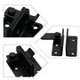 Loquet Porte Cadenas,Noir Porte à Pêne Petite Antivol Loquet Acier Inoxydable Cadenas Moraillon Loquet Serrure Portillon Exterie