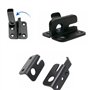 Loquet Porte Cadenas,Noir Porte à Pêne Petite Antivol Loquet Acier Inoxydable Cadenas Moraillon Loquet Serrure Portillon Exterie
