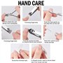 Kit Manucure Pedicure,12 en 1 Kit Manicure Ongle Complet Professionnel, Trousse Coupe Ongle Homme et Femme, Set Manucure Noir Po