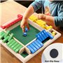 Shut The Box 4 Joueurs,Jeu de dés Classiques Jeux de Société en Bois Jeu de Rassemblement de la Famille Jeux de Mathématiques po
