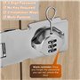 Jidyllic Serrure Mécanique avec Moraillon,4,0 Pouces Serrure à Combinaison Serrure à Combinaison à 3 Chiffres Combination Lock p