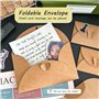 Mini Enveloppes,25 PCS Kraft Enveloppe Enveloppes de Correspondances et de Cartes de Vœux Mini Enveloppe Cadeau pour Noël Thanks