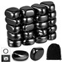 Tatxmalv 20 Pièces Aimants en Hématite Noirs