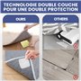 Gicctyble 4 Pièces Patins Antidérapants pour Tapis, Fixation Forte avec Technologie sous Vide – Réutilisables, Ultra-Fins et Inv