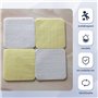 Gicctyble 4 Pièces Patins Antidérapants pour Tapis, Fixation Forte avec Technologie sous Vide – Réutilisables, Ultra-Fins et Inv