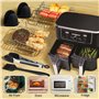 HOMIKLSA Ninja Airfryer Accessoires ad aria Doppia Zona 7.6L-9.5L,Compatibile con Modelli a Doppio Scomparto, BPA Free e Resiste