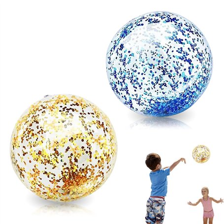 2 Pièces Ballon De Plage Gonflabl