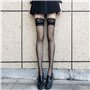 Bas Autofixant Femme Sexy,Collant Dentelle Noire Porte Jarretelle,Autofixants Mi Dim Porte-Jarretelles Stockings up Resille,érot